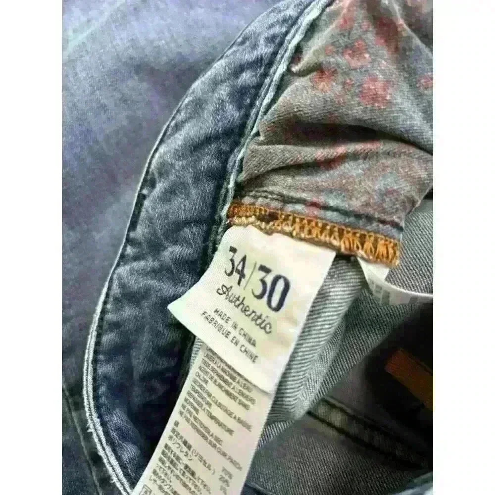 Tommy Bahama Authentic Mens Denim Jeans Size 34x34 Medium Wash Blue 32x27 Actual - Picture 6 of 8